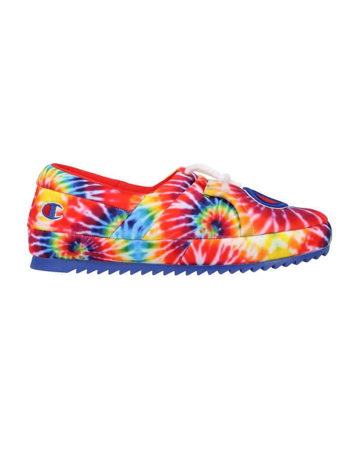 Champion Mens Slippers NZ - University Tie-Dye Multicolor ( 5067-BGKTF )